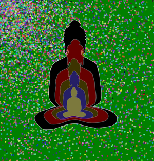 Fork of Fork of Fork of Fork of Buddha in colors -overlapping Buddha