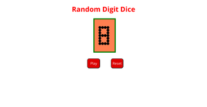 Random Digit Dice