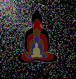 Fork of Fork of Fork of Fork of Buddha in colors -overlapping Buddha