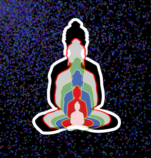 Fork of Fork of Fork of Fork of Fork of Buddha in colors -overlapping Buddha