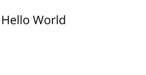 Hello world