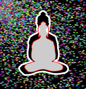 Fork of Fork of Fork of Fork of Fork of Buddha in colors -overlapping Buddha