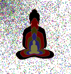 Fork of Fork of Fork of Fork of Buddha in colors -overlapping Buddha