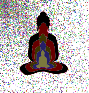 Fork of Fork of Fork of Fork of Buddha in colors -overlapping Buddha