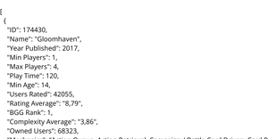 Board Game Dataset Schnair