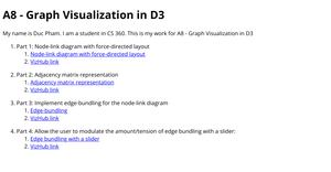 A8 - Graph Visualization in D3