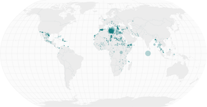 Missing Migrants of a map
