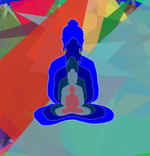 Fork of Fork of Fork of Fork of Fork of Fork of Buddha in colors -overlapping Buddha