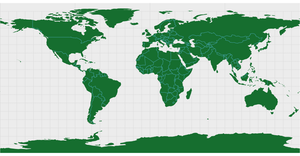 world map with the world Topojson data