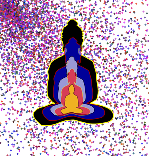 Fork of Fork of Fork of Fork of Buddha in colors -overlapping Buddha