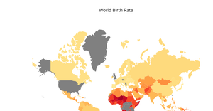 [A9] World Birth Rate (World Choropleth Map)