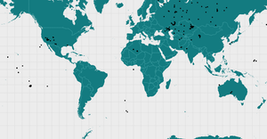 Map of Nuclear Explosions with Data