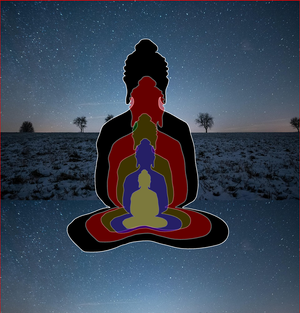 Fork of Fork of Fork of Fork of Buddha in colors -overlapping Buddha