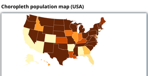 Choropleth population map
