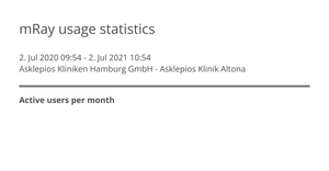 mRay usage statistics