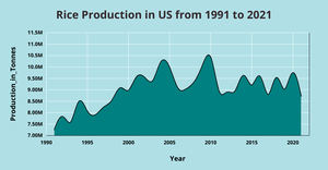 ICE 7 Area Chart for Rice Production
