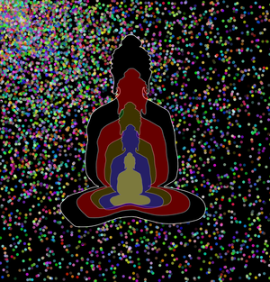 Fork of Fork of Fork of Buddha in colors -overlapping Buddha