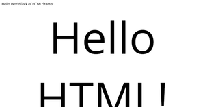 Fork of HTML Starter