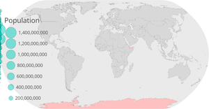 Circles on a map