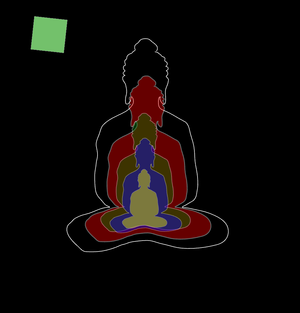 Fork of Fork of Fork of Fork of Fork of Buddha in colors -overlapping Buddha
