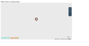 MapmyIndia Map Example