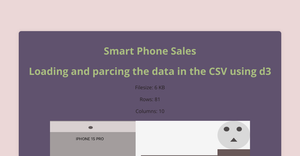 Loading and Parcing CSV using d3