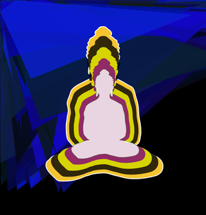 Fork of Fork of Fork of Fork of Fork of Buddha in colors -overlapping Buddha