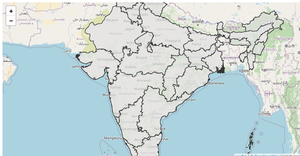 Derive India map - Open street