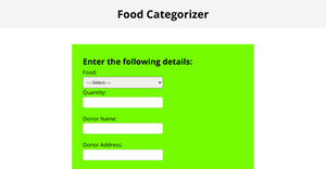 Food Categorizer