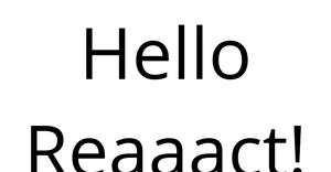 Fork of React Starter