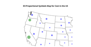 A9 Proportional Symbols Map in D3
