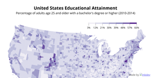 Fork of 
      United States Educational Attainment - Choropleth Map