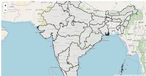 Derive India map - Open street
