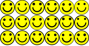 Lets make a face. Smiley :)