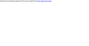 Bee Colony Loss Data JSON File String Maker