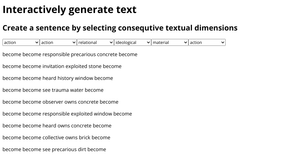 SVG text experiment - Generative poetry -3