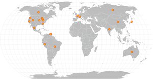 Locations of Datavis 2020 Students
