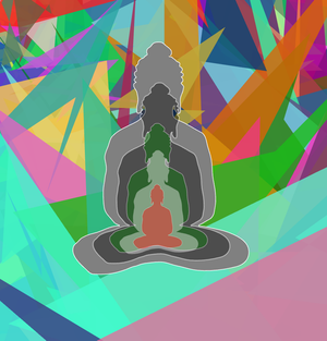 Fork of Fork of Fork of Fork of Fork of Buddha in colors -overlapping Buddha