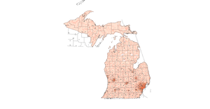 MI ZIP Codes Pop. Density
