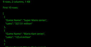 Data Table Summary