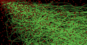 Fork of Fork of  Cool Art : generated line data with d3      line generator api  : circle on path
