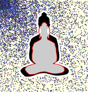 Fork of Fork of Fork of Fork of Fork of Fork of Buddha in colors -overlapping Buddha