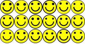 Lets make a face. Smiley :)