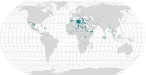 Missing migrants on a map