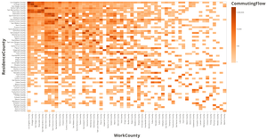Commute Flows by County
