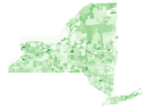 New York Census Tracts Demographics: White