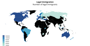 Choropleth World population map