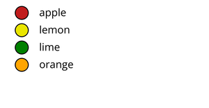 Color and size legends