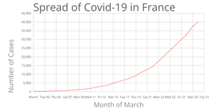 Spread of Covid-19 in France