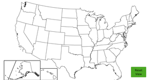 US Map with Zoom on Click